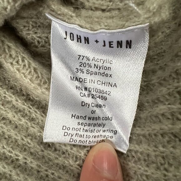 John + Jenn Super Soft Varsity Striped Crewneck Cropped Sweater Sz S - Picture 11 of 13